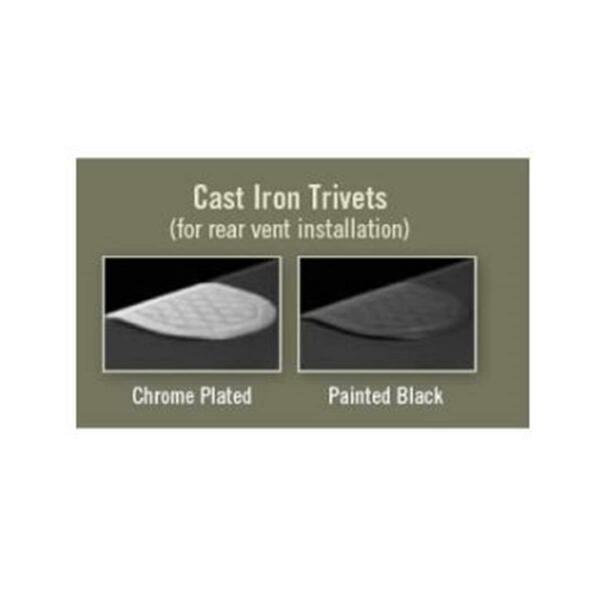 Wolf Steel Ltd Core Wolf Steel Black Trivet Required When Installing As Rear Vent GS831-K 16994